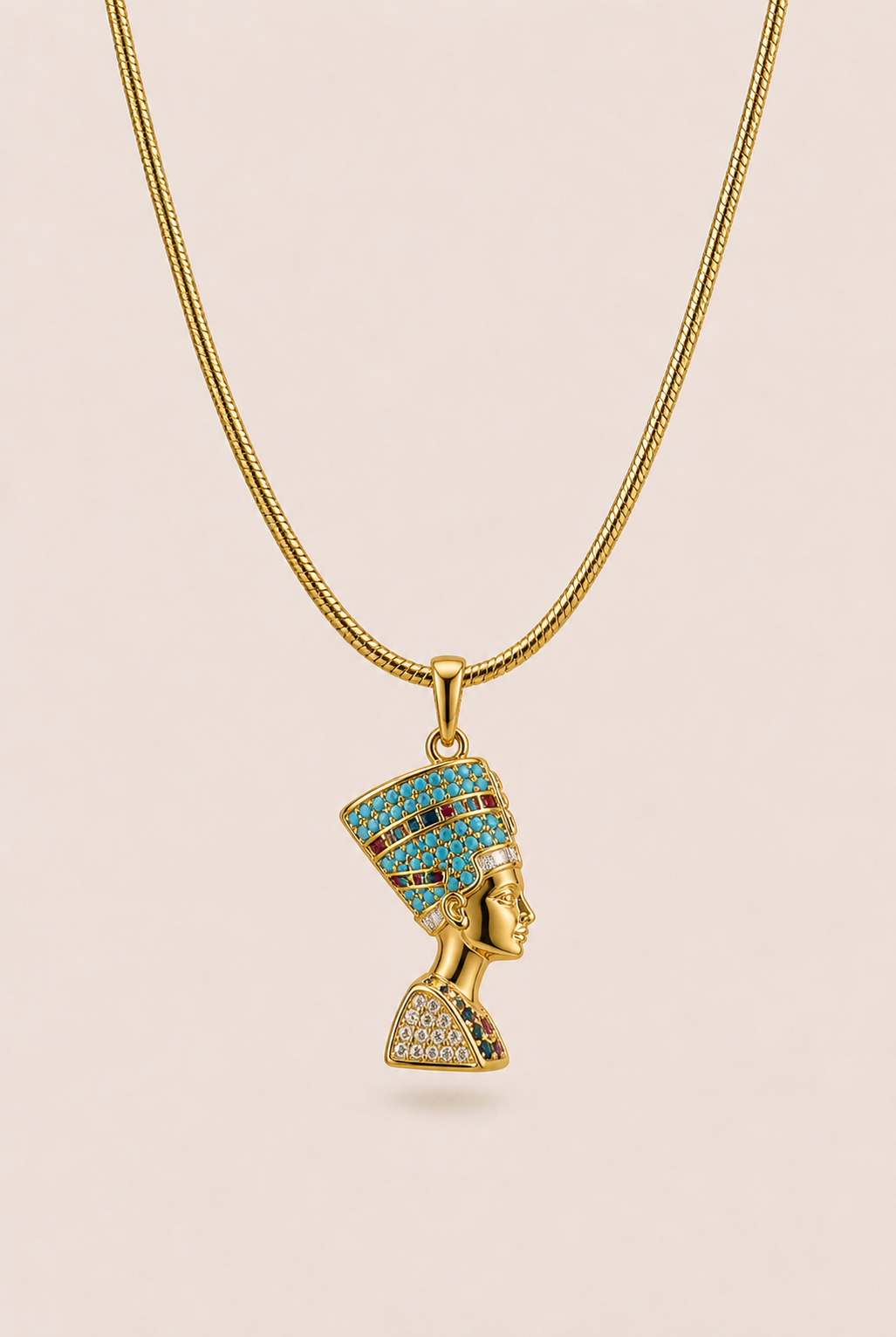 Nefertiti Charm Necklace